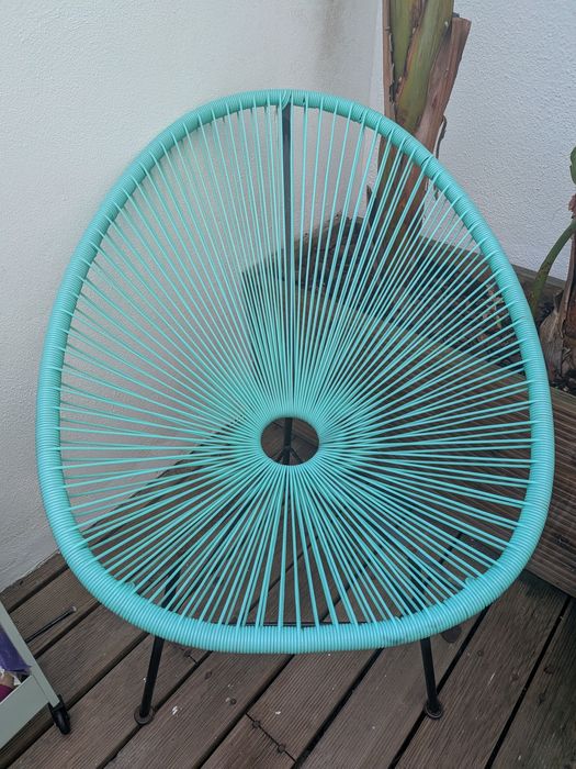 Cadeira Exterior Azul