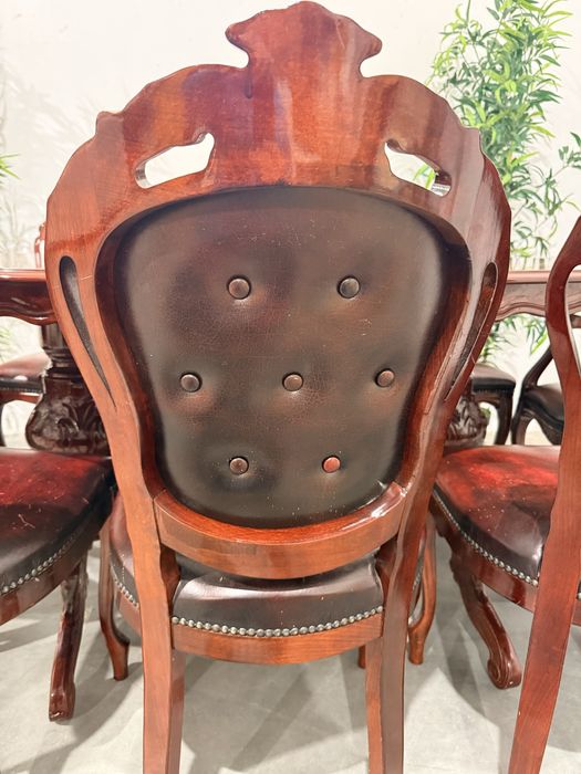 Ładny zestaw stół + 8 krzeseł w stylu ludwikowskim. Dowóz, wysyłka