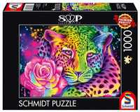 Puzzle 1000 Sheena Pike Kolorowy Lampart, Schmidt