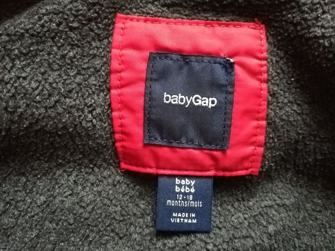 Kurteczka Baby Gap ciepła czerwona 86