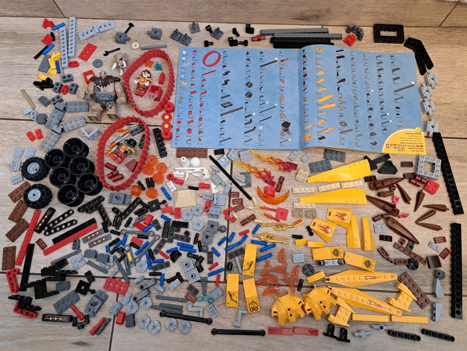 Lego Chima Laval's Fire Lion 70144 pojazd ogniowy lew