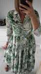 Reserved sliczna dluga maxi boho sukienka  w kwiaty L