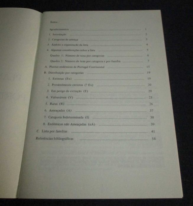 Livro Plantas a Proteger em Portugal Continental Ana Maria Dray
