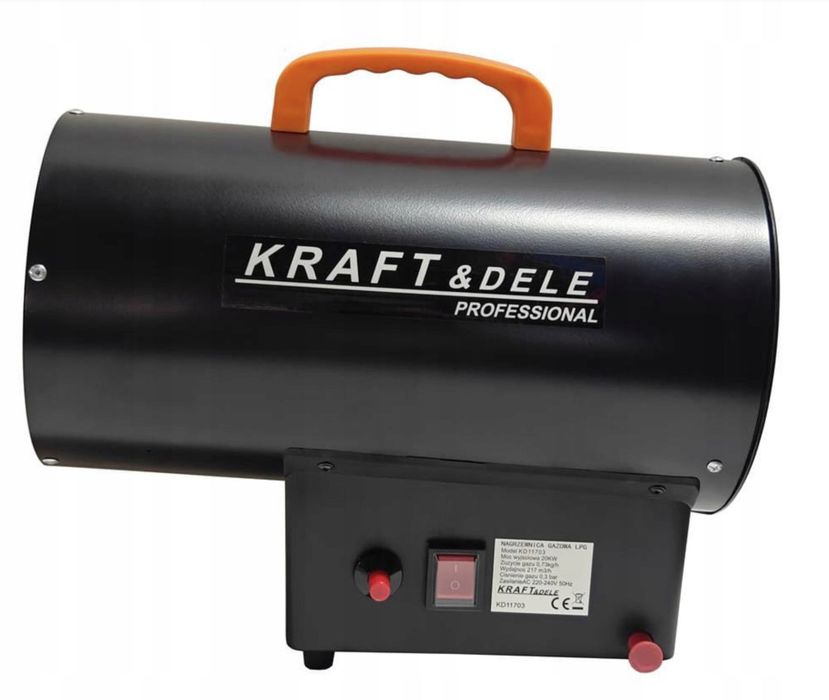 NAGRZEWNICA Gazowa 20kW na Butle Dmuchawa Wąż Reduktor Duża Moc