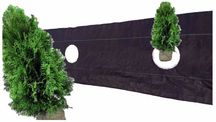 Agrotkanina OTWORY pod TUJE  fi15cm co 60cm 0,8x50m