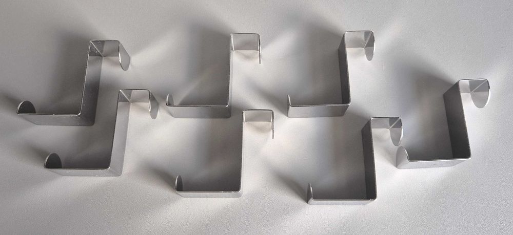 Haczyki wieszaki na drzwi stal nierdzewna 7 sztuk