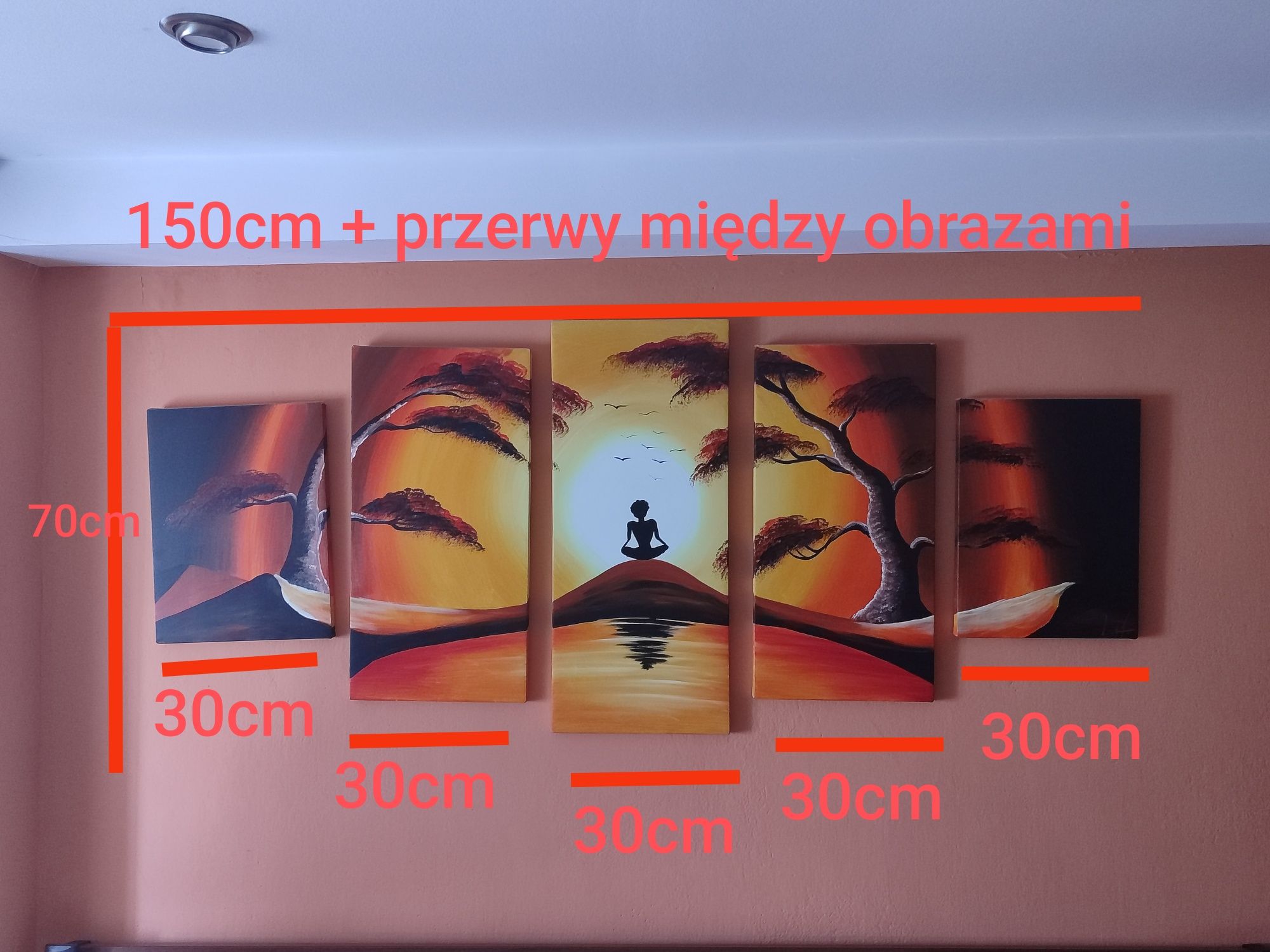 Obraz tryptyk 5 części