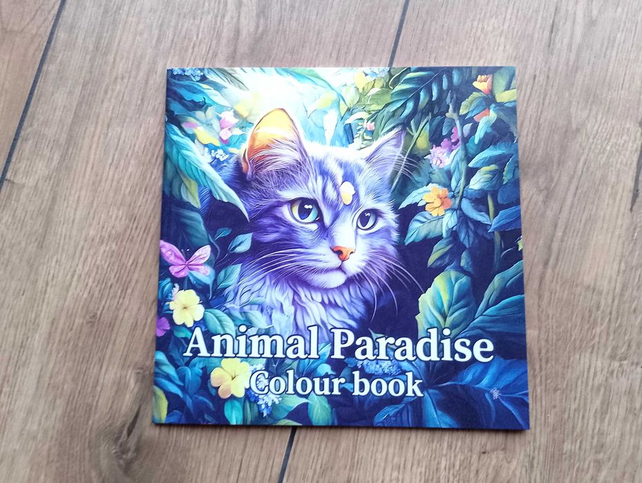 Animal Paradise, Colour Book, kolorowanki dla dzieci i dorosłych.