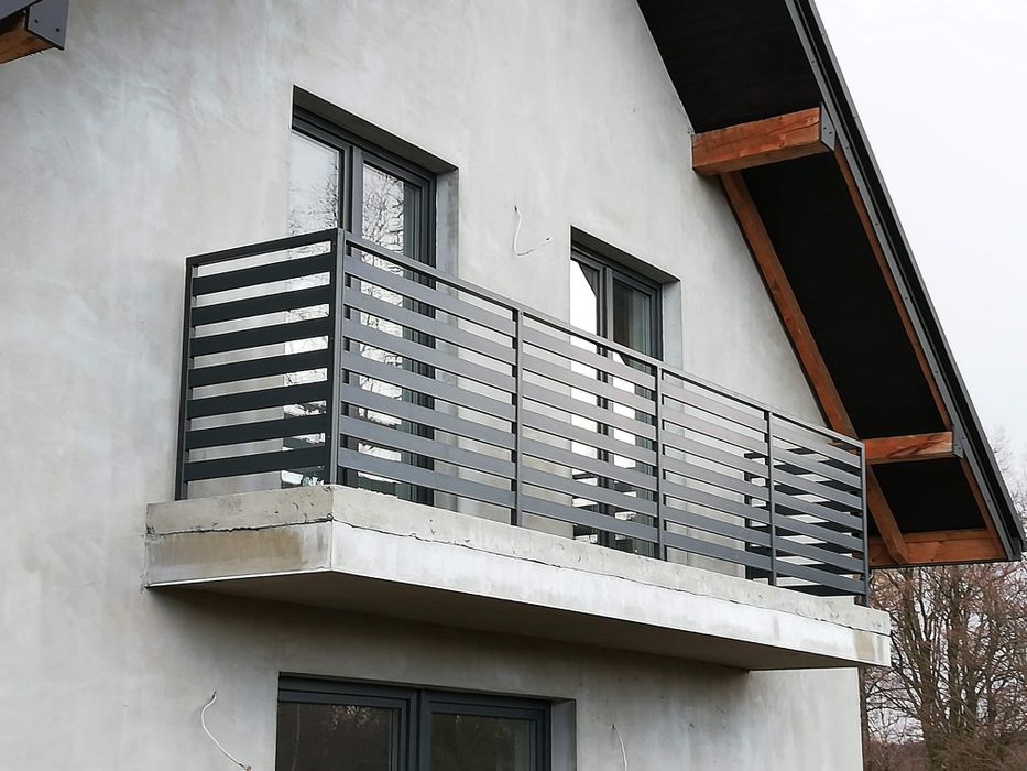 Balustrada balkonowa 100x20 ocynk malowana proszkowo