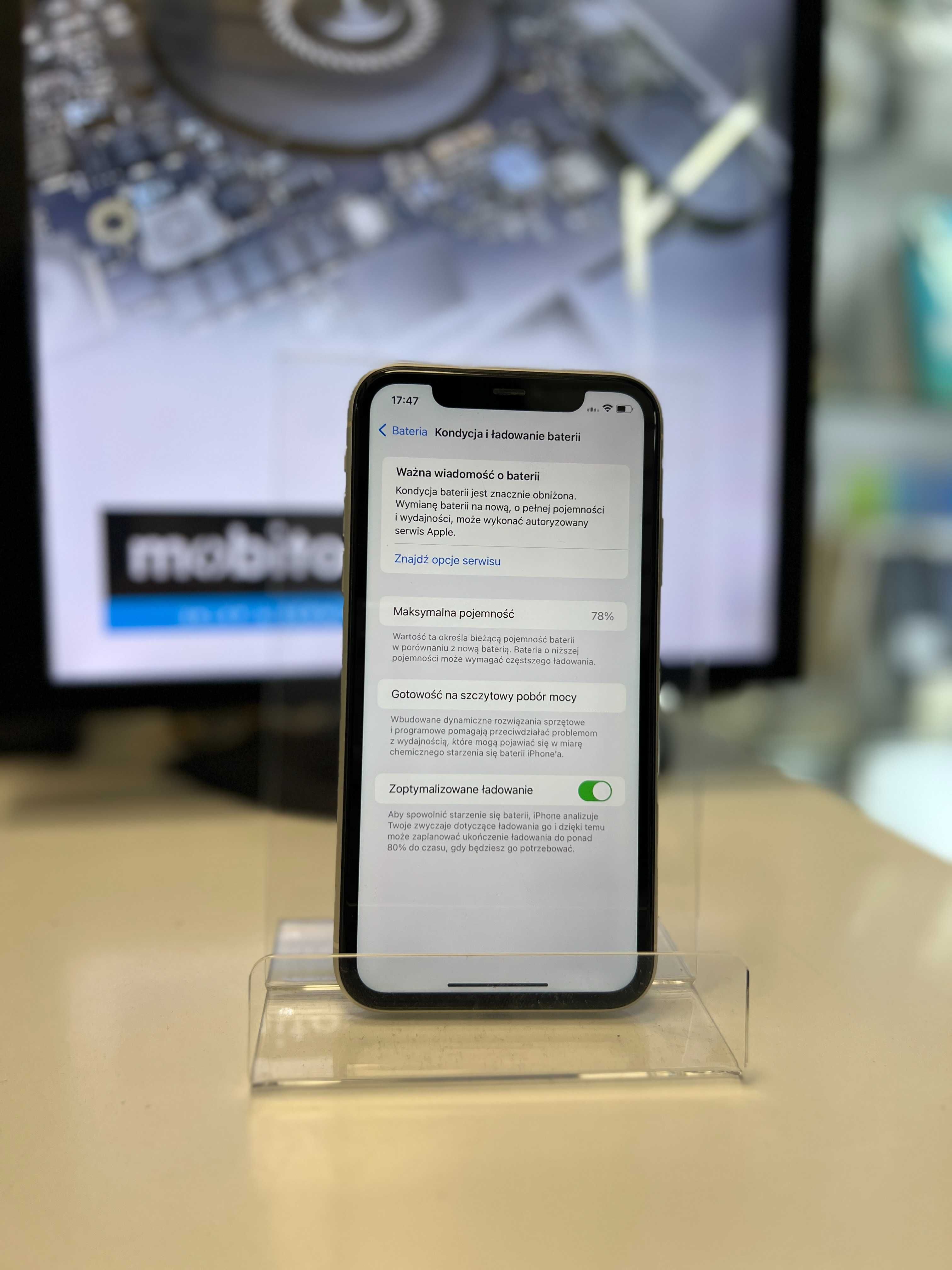 iPhone 11 64GB White / Biały , bateria 78%, gw. 3 miesiące