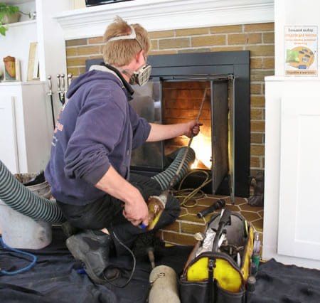 Прочистка димоходов то сажи, Чистка камина, печи, котолов .