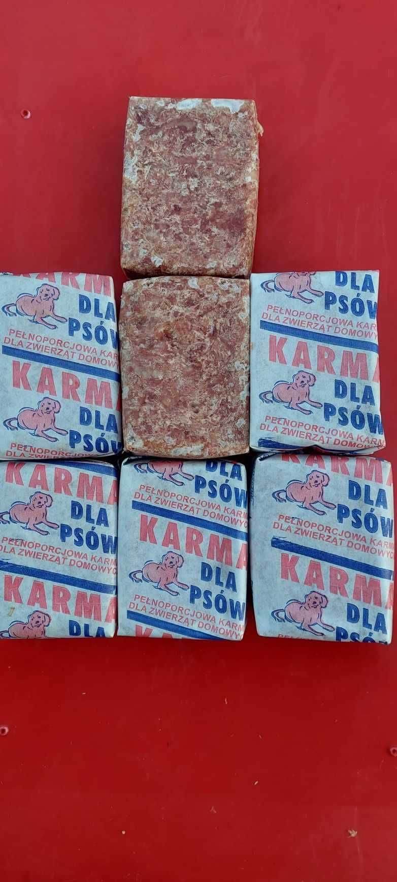 Karma dla psów, drobiowa z kością, zmielona, mrożona w kostkach, 10kg