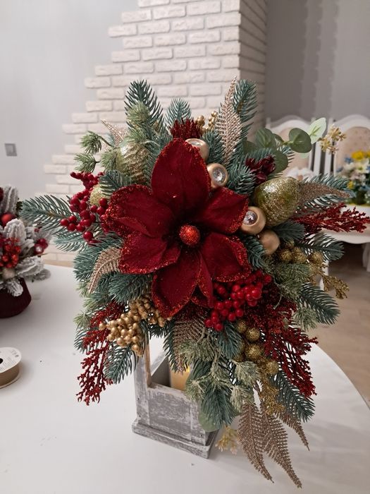 Різдвяно Новорічна композиція Фонарь