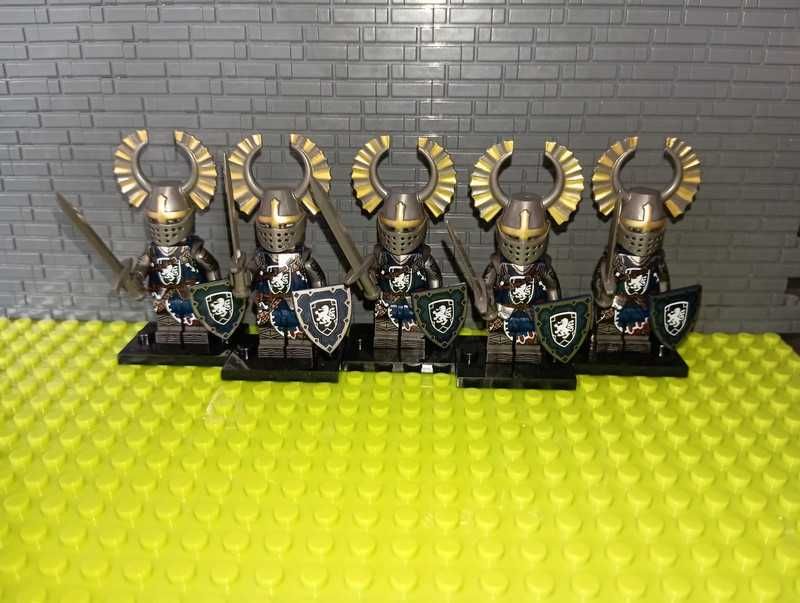 Zestaw 5szt Figurki Rycerz Paladyn Knights kompatybilne z LEGO Castle