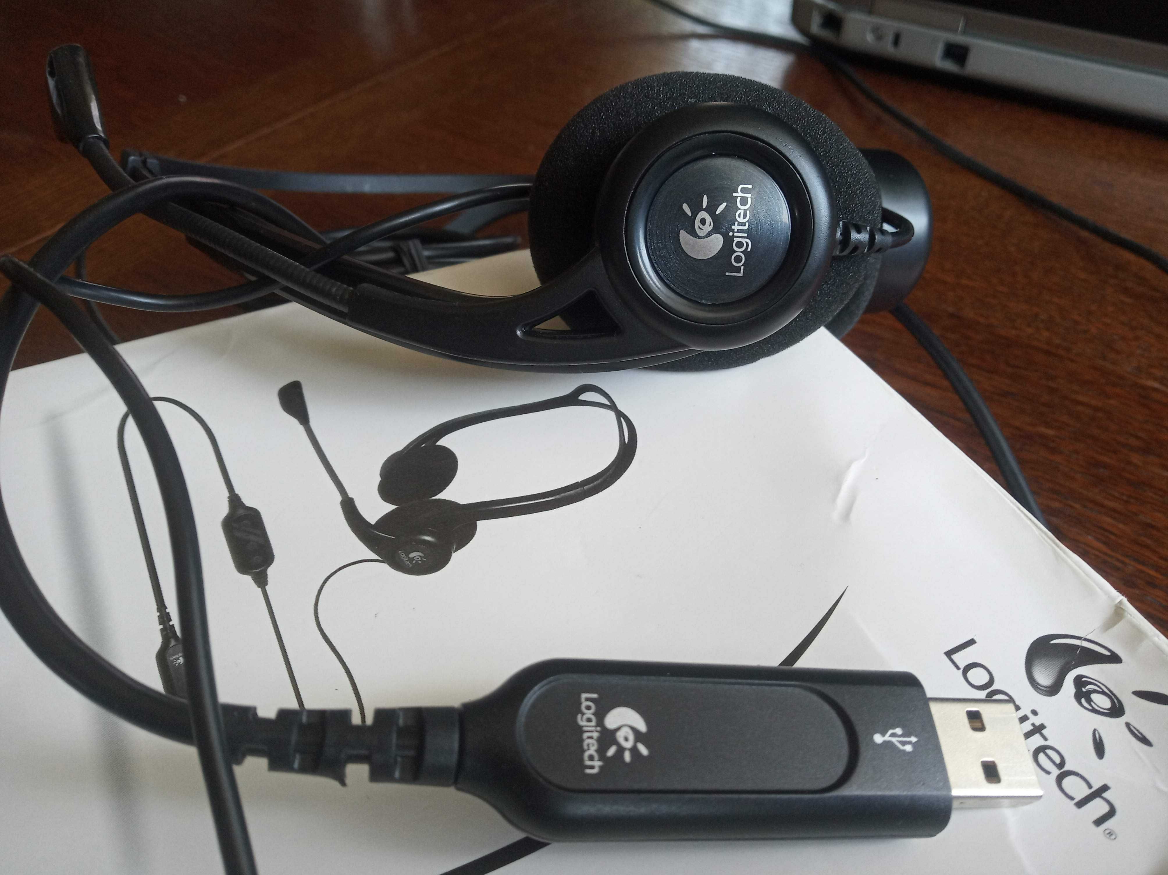 Logitech PC 960 słuchawki przewodowe z mikrofonem OKAZJA