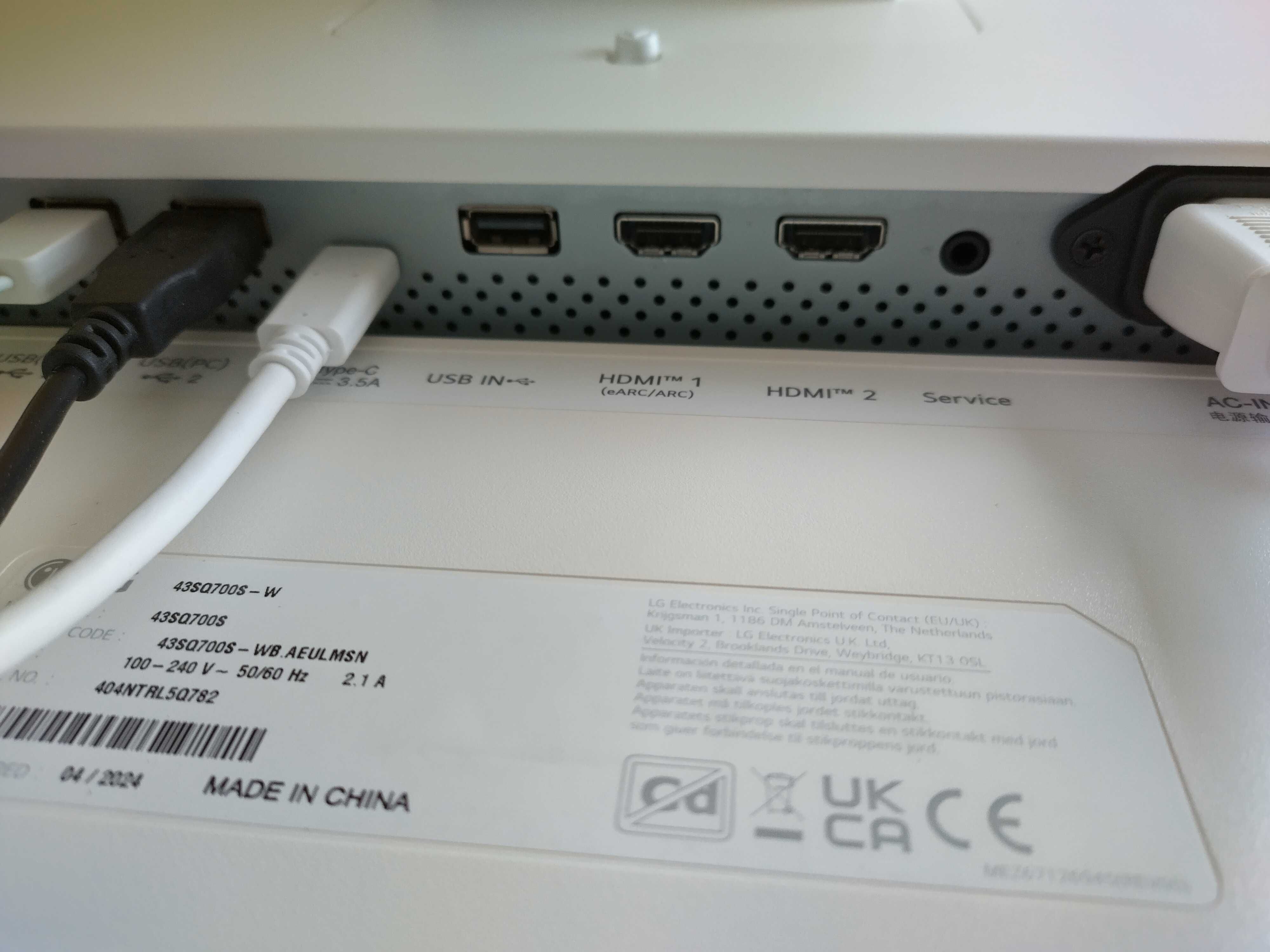 Smart Monitor LG 43' Como novo.