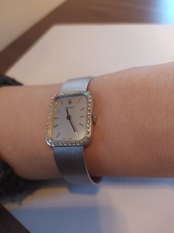 Damski zegarek białe złoto Rolex