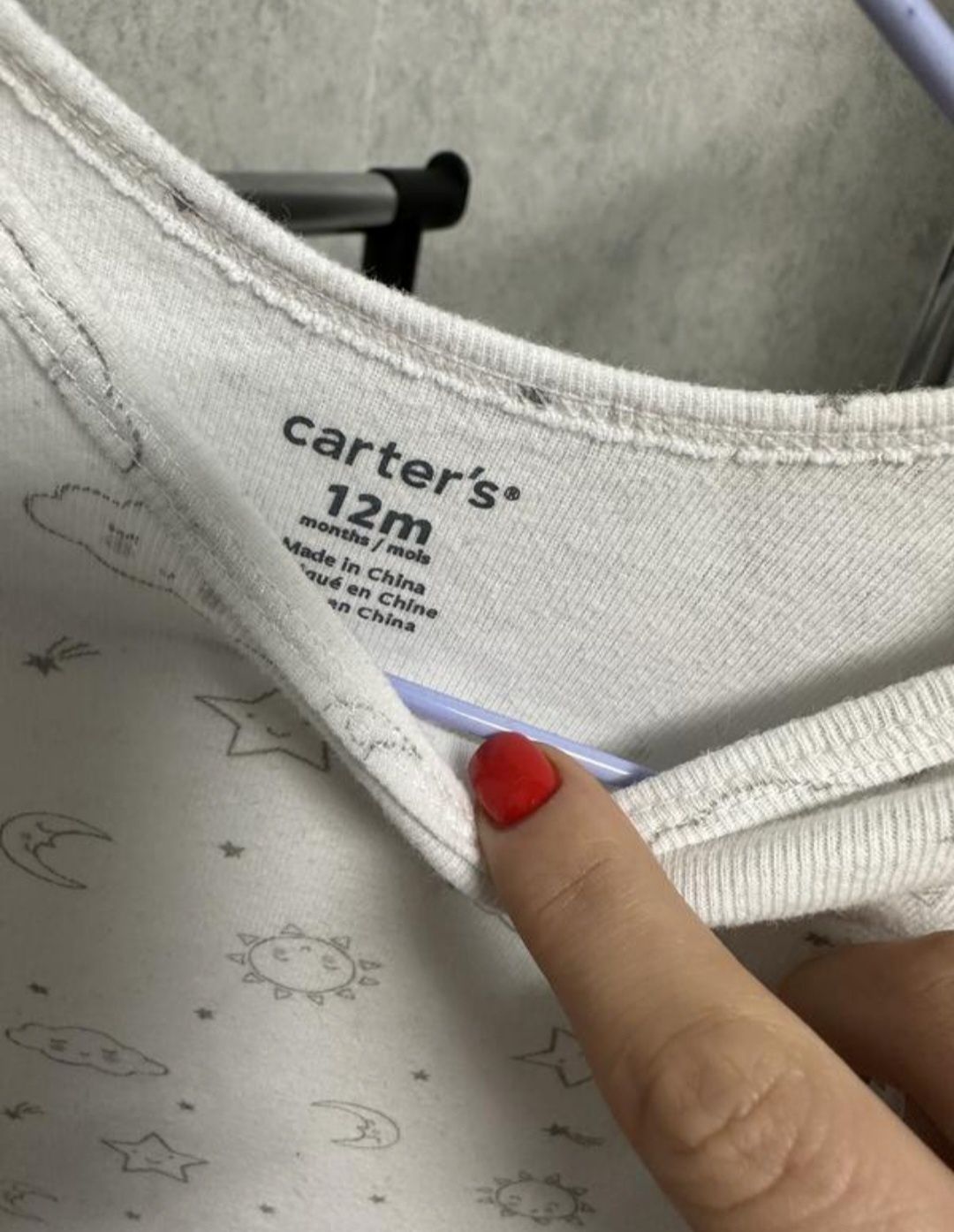 Боді картерс carters 12м на довгий рукав