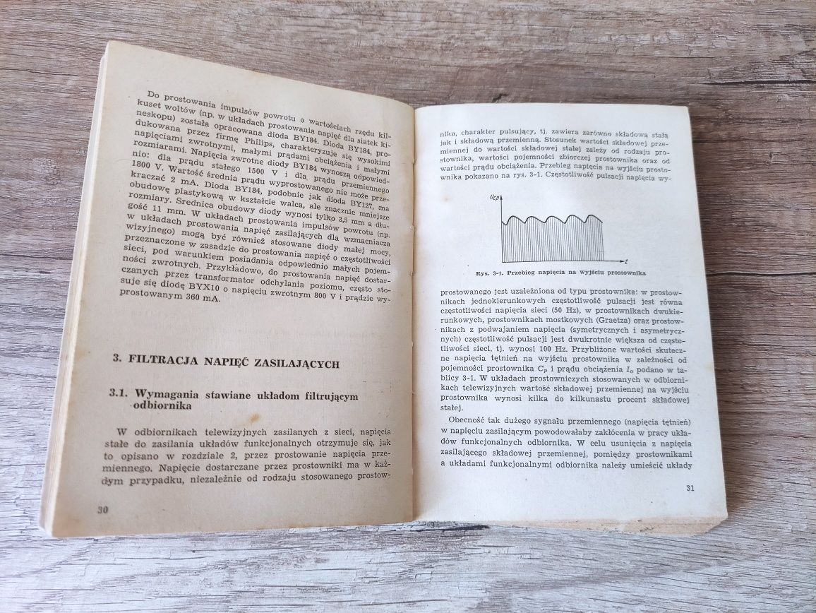 Książka Odbiór TV Układy zasilania J. Kania WKiŁ