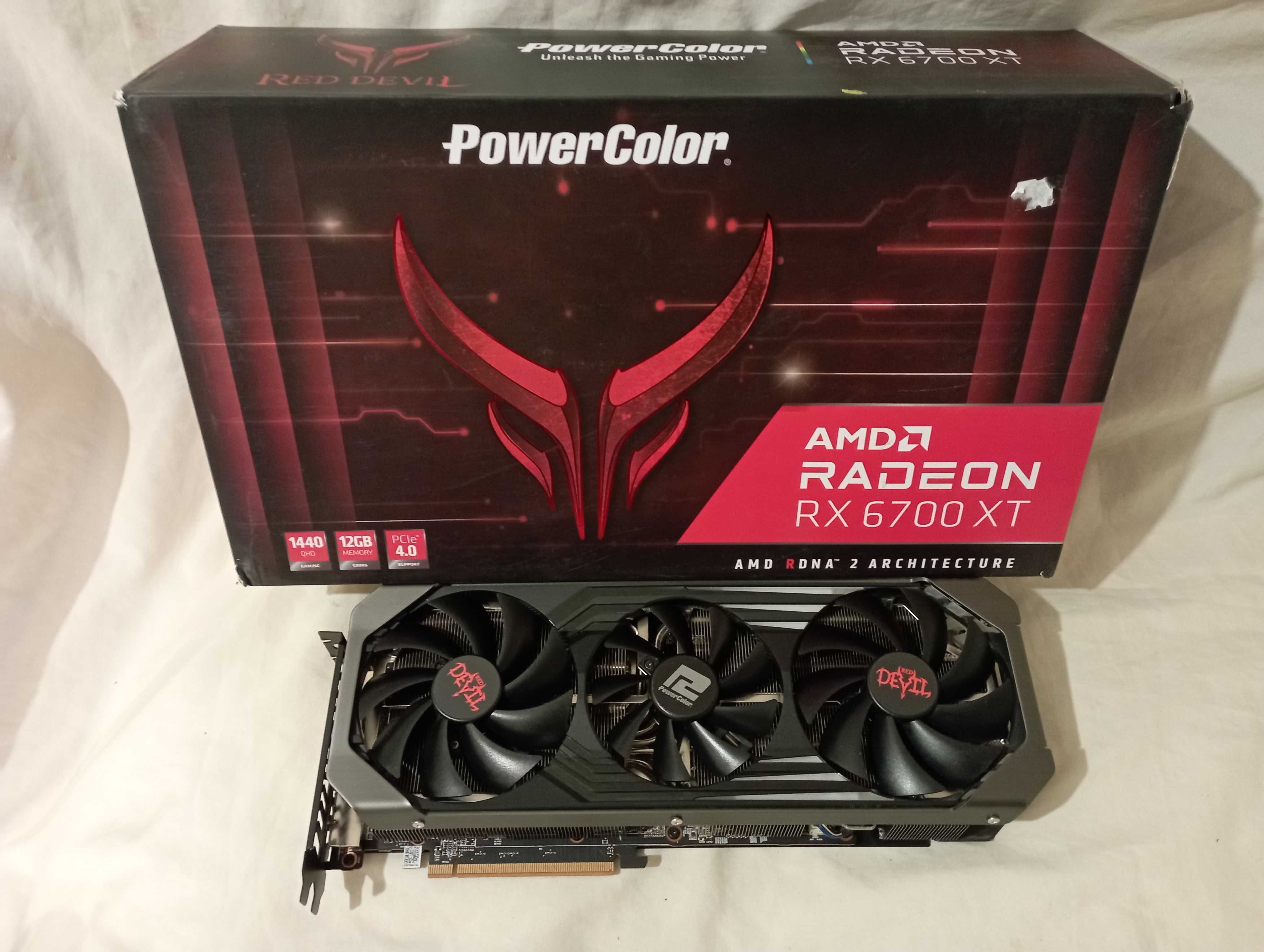 PowerColor RED DEVIL Radeon RX6700XT 12Gb OC на пломбе