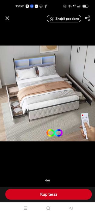 Łóżko tapicerowane 140/200