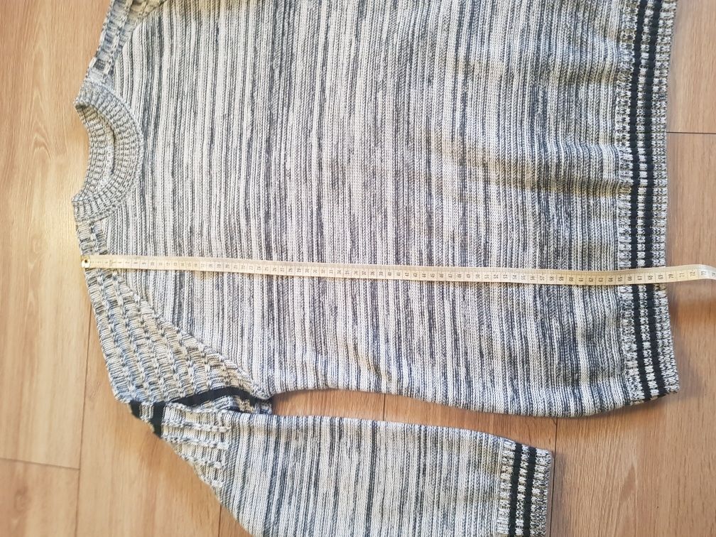 Sweter męski szary