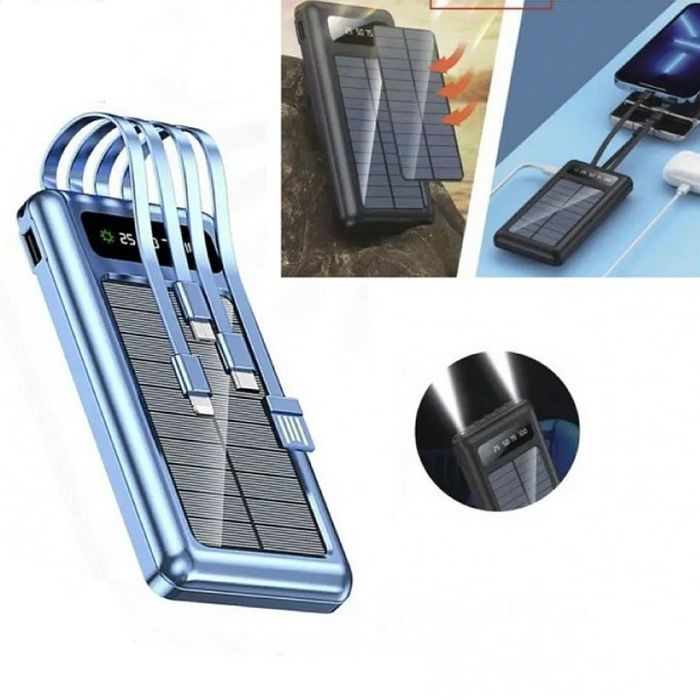 Портативна зарядка на сонячній батареї Solar PowerBank 10000mAh