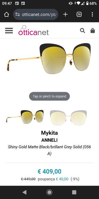 BLACK FRIDAY! Óculos de Sol Mykita Anneli! Lindos e por um excelente p