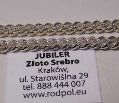 Srebrny łańcuszek pancerka 51 cm. 3,25 mm.