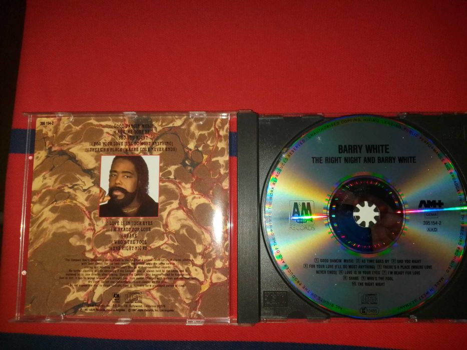 Barry White "The Right Night And Barry White" CD Made In Germany.