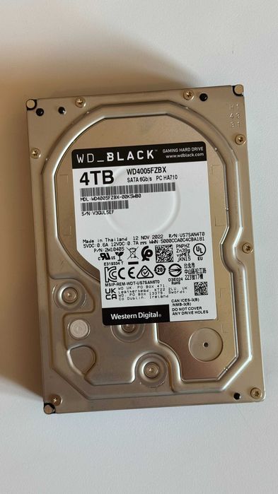 Жорсткий диск WD Western Digital Black 4TB 7200rpm 256MB WD4005FZBX