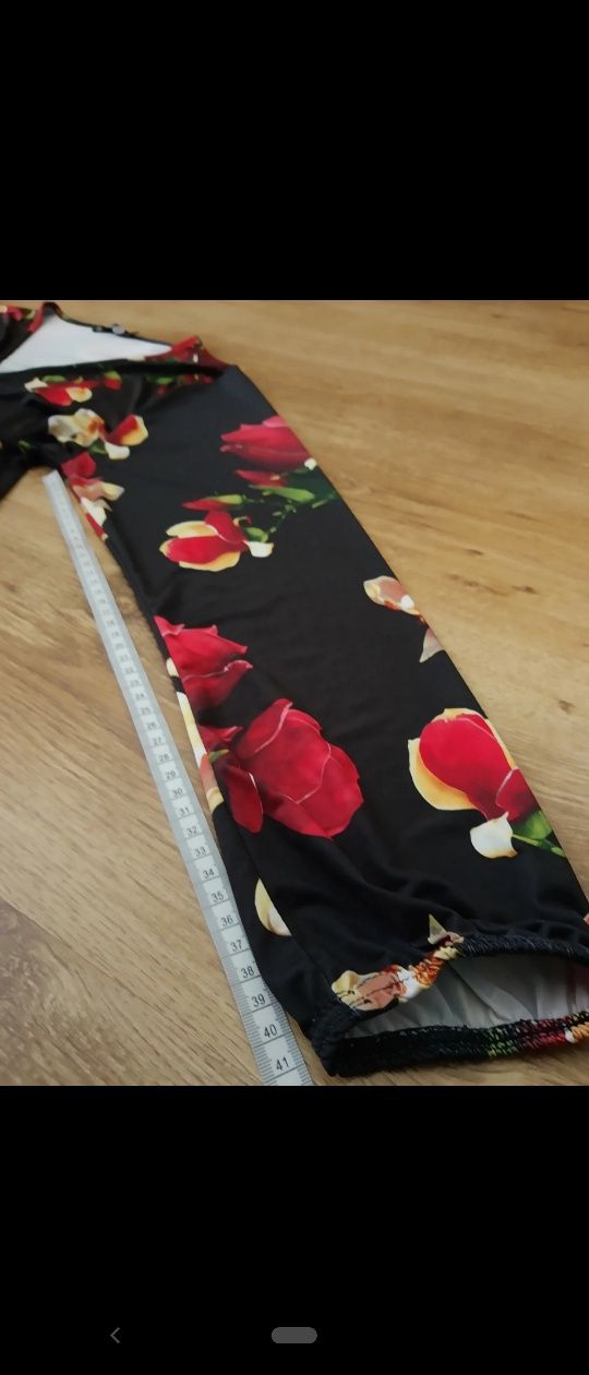Suknia długa maxi elegancka wyjątkowa Boho sukienka wysokiej 44 46 XXL