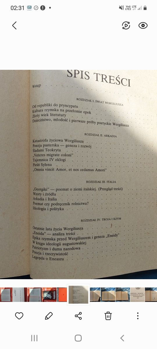 Książka WERGILIUSZ Świat poetycki 1987rok