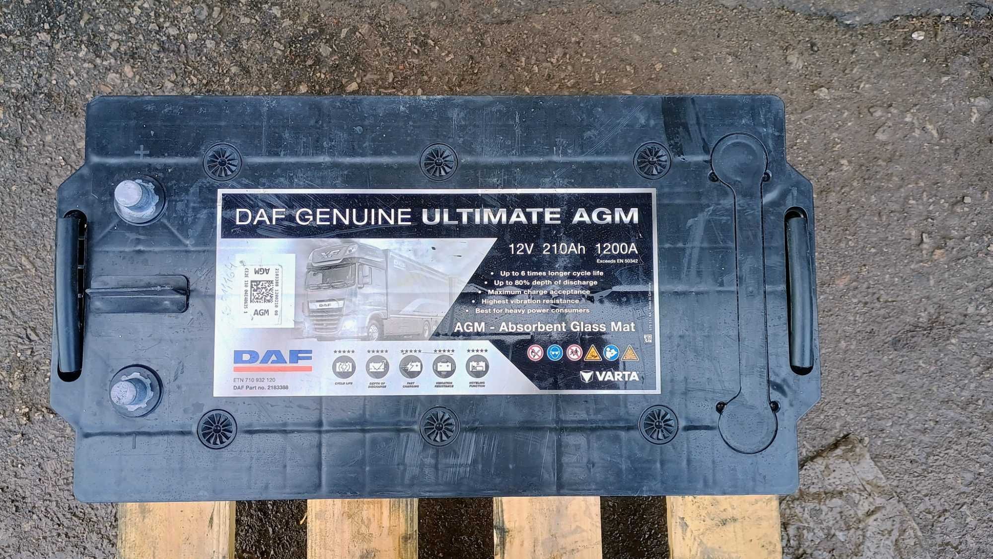 Akumulator DAF 210Ah 1200A (EN) - 12V - AGM