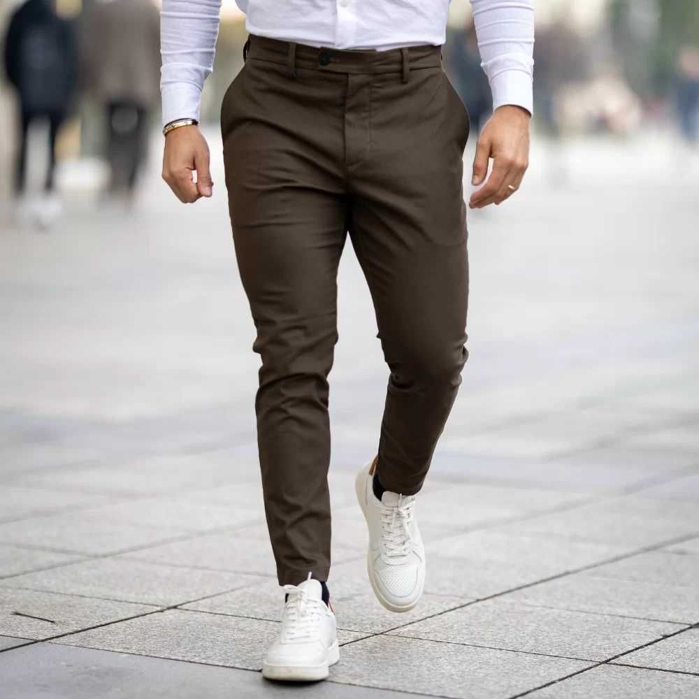 CALÇA DE SARJA COM ELASTICO KAKI Zolf novas tamanho 42