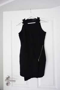 S 36 ZARA czarna elegancka sukienka  suwak