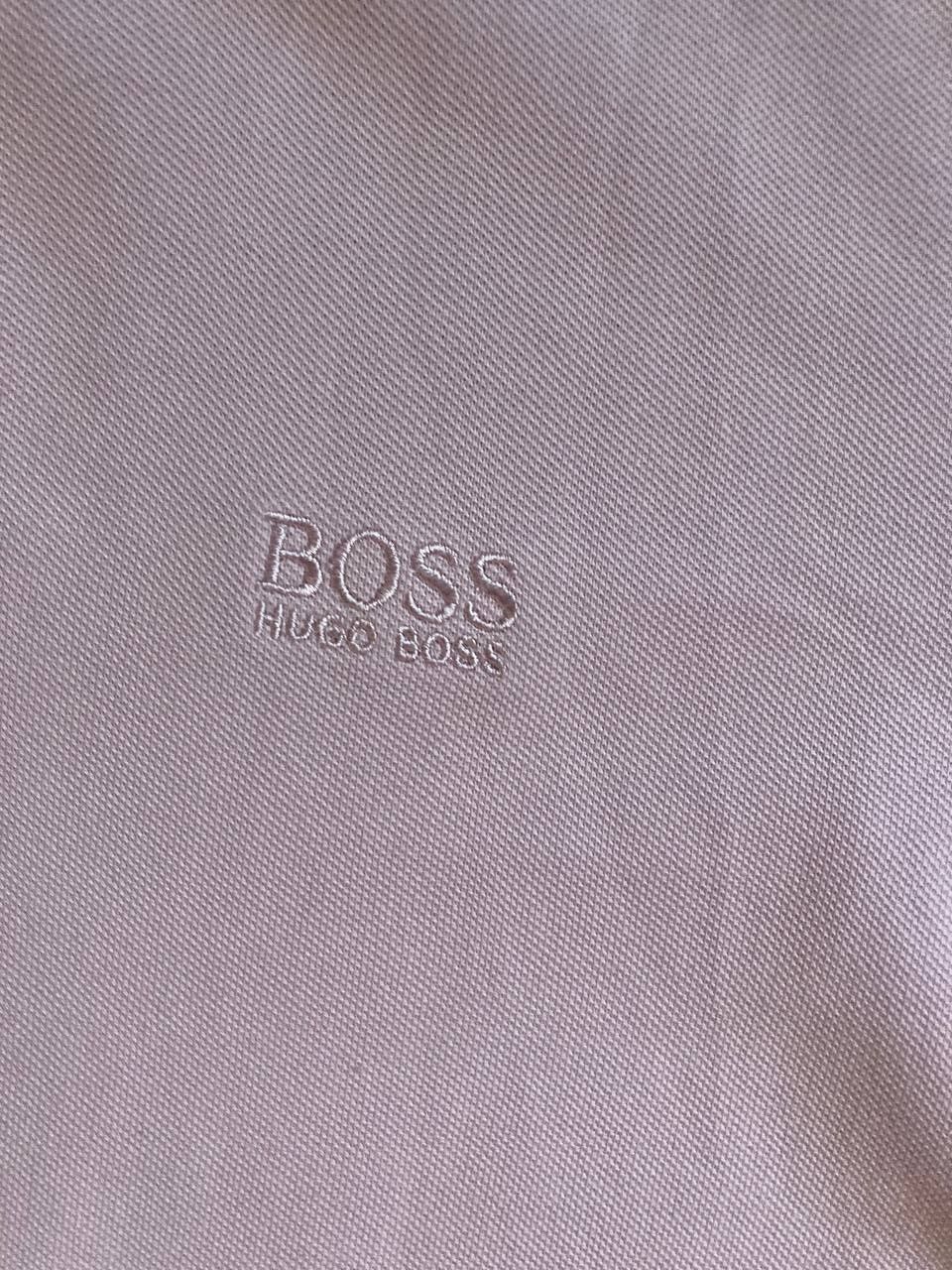 Поло футболка Hugo boss нежно розовая M-L luxury regular fit