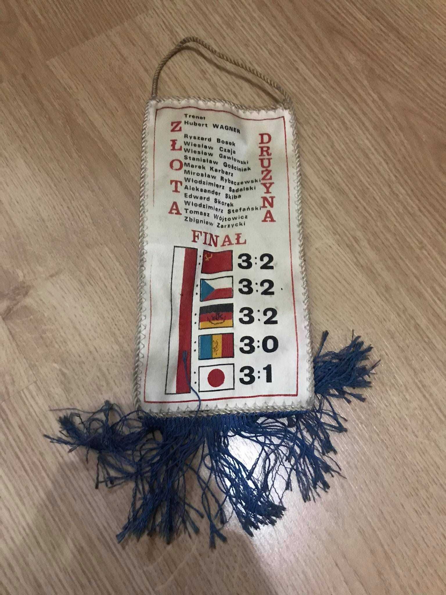 Proporczyk siatkówka Polska Mistrzostwo Świata 1974 Meksyk
