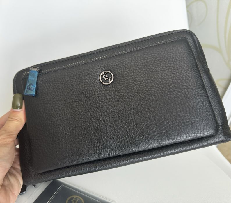 HT Leather барсетка шкіряна Клатч чоловічий натуральна шкіра Кожаная