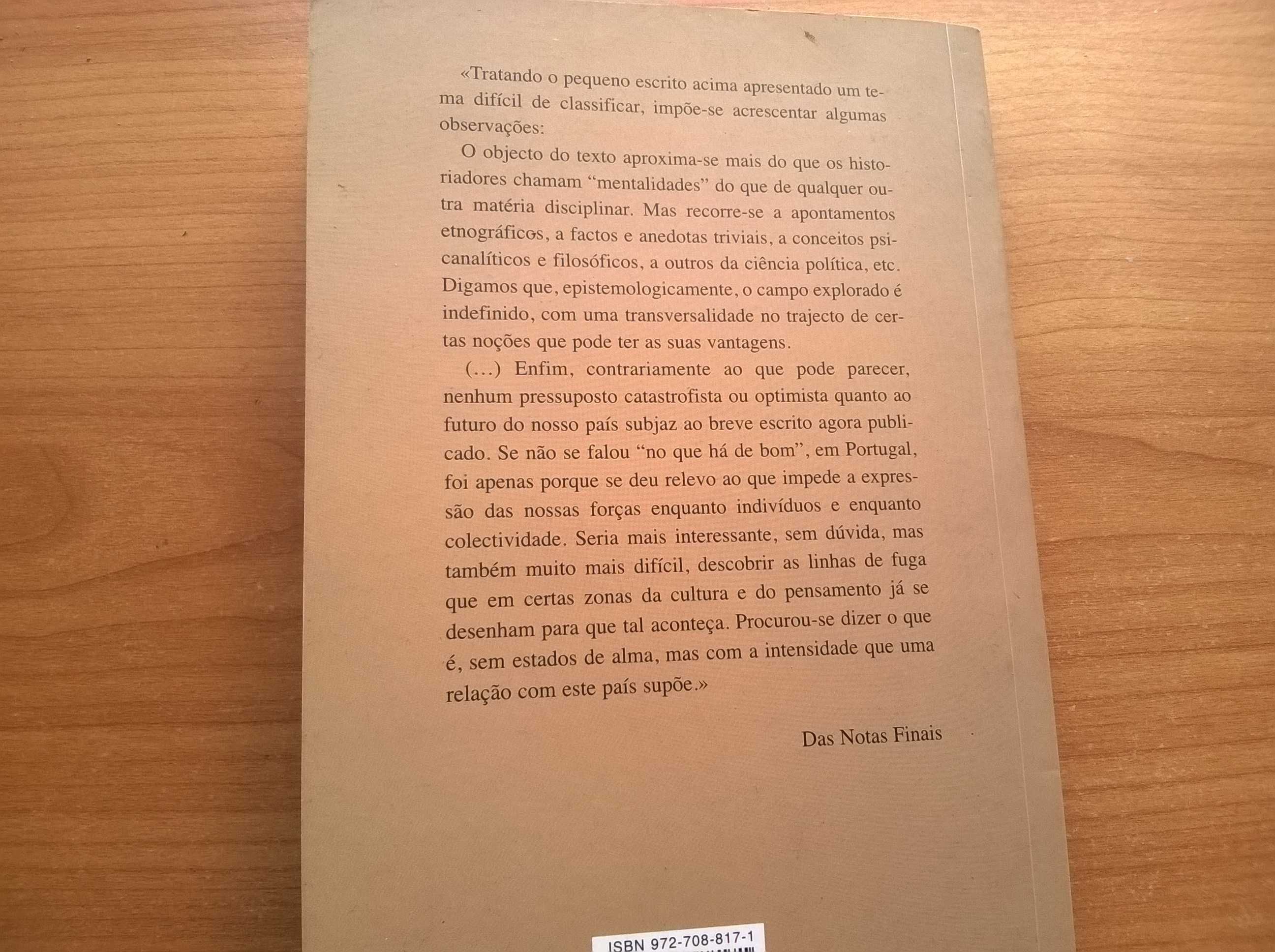 Portugal, Hoje - O Medo de Existir - José Gil