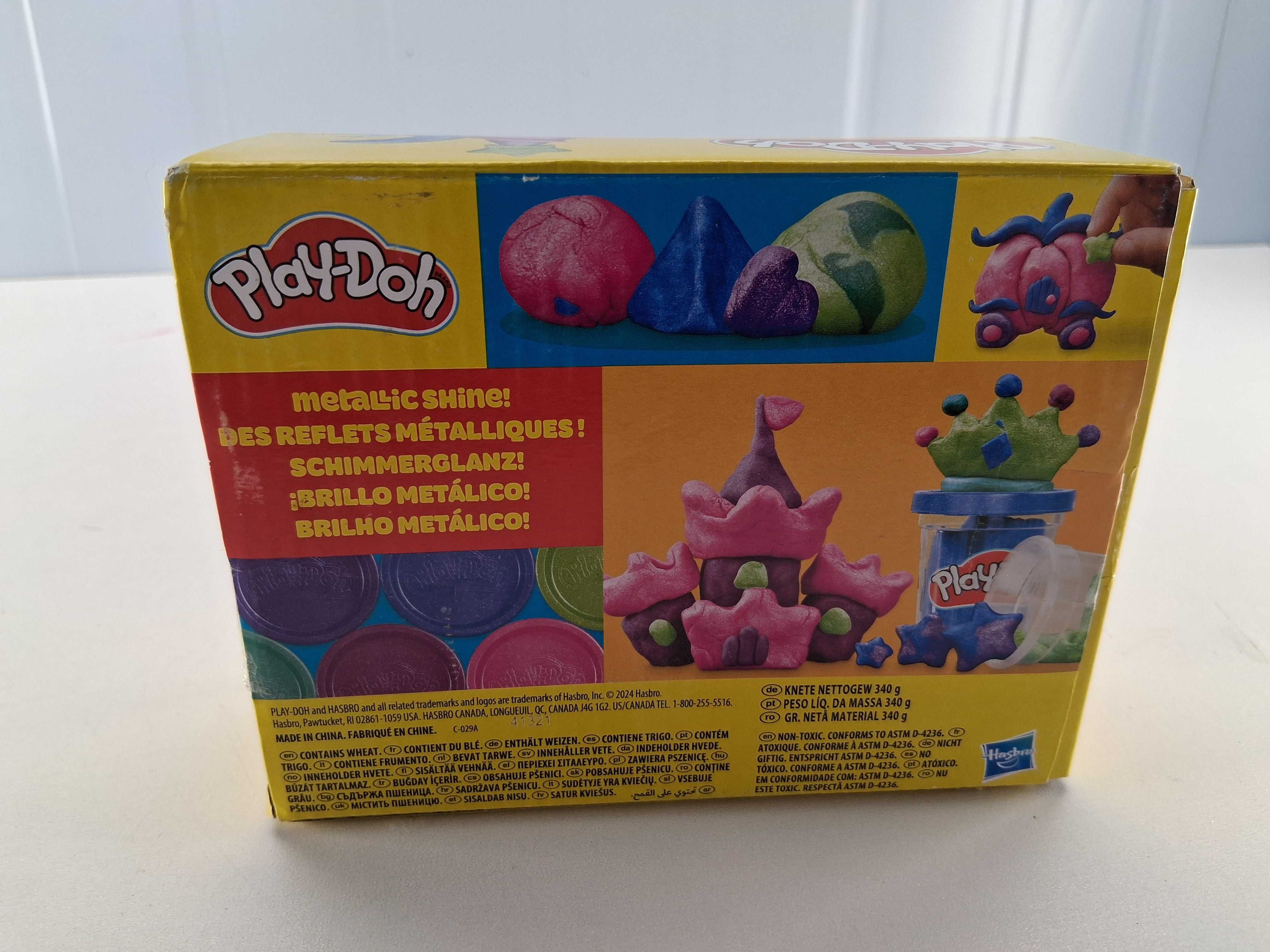 K026 Play-Doh Sparkle Collection Metallic Shine Zestaw Ciastoliny