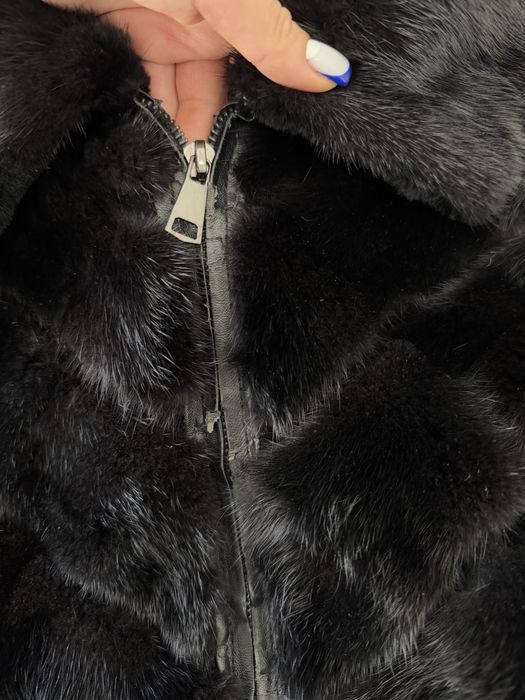 Шуба норка+цигейка норкова шуба