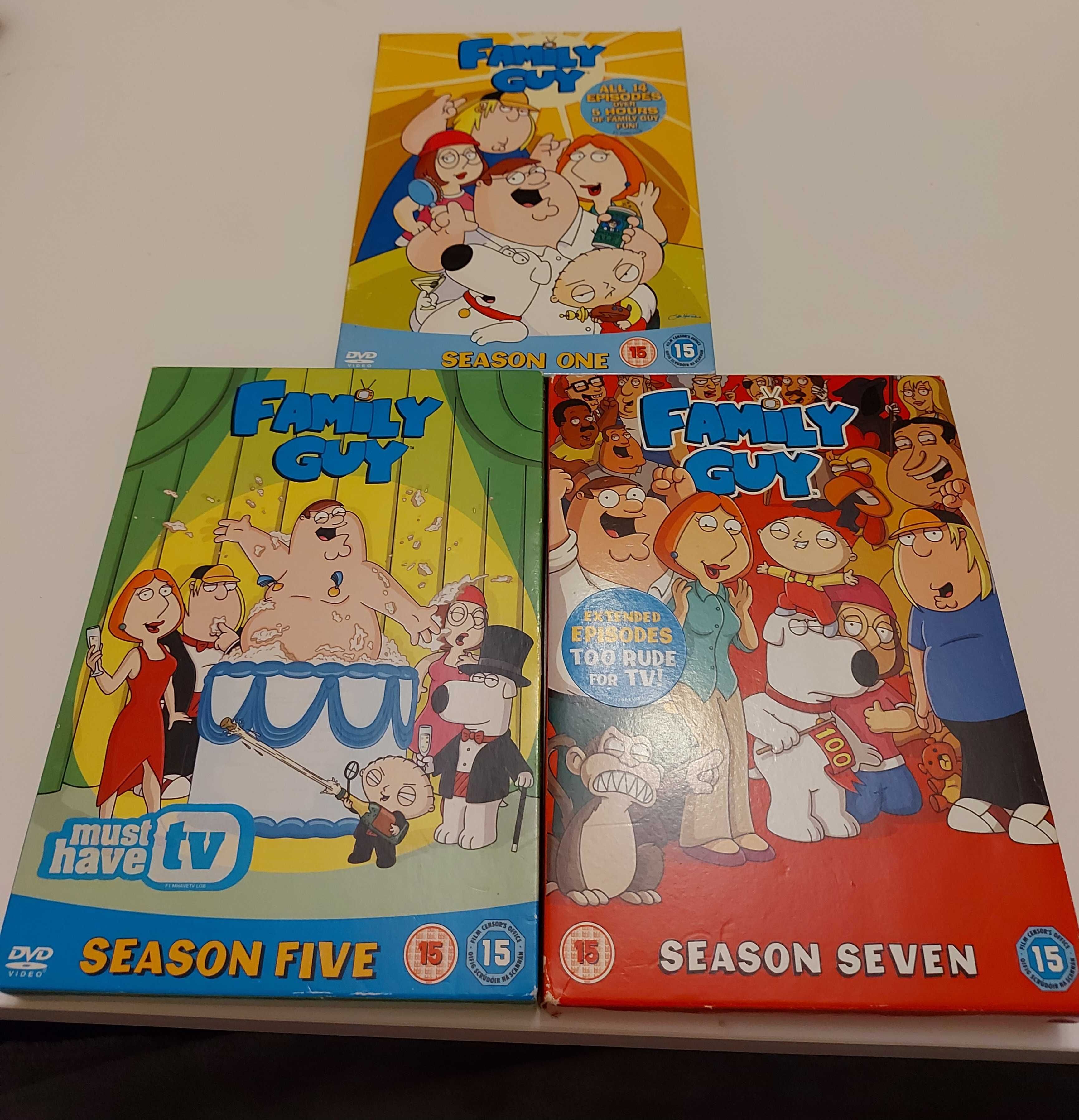 Family Guy Sezony 1, 5 i 7 DVD