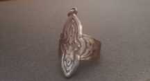 Sygnet metalowy regulowany gothic