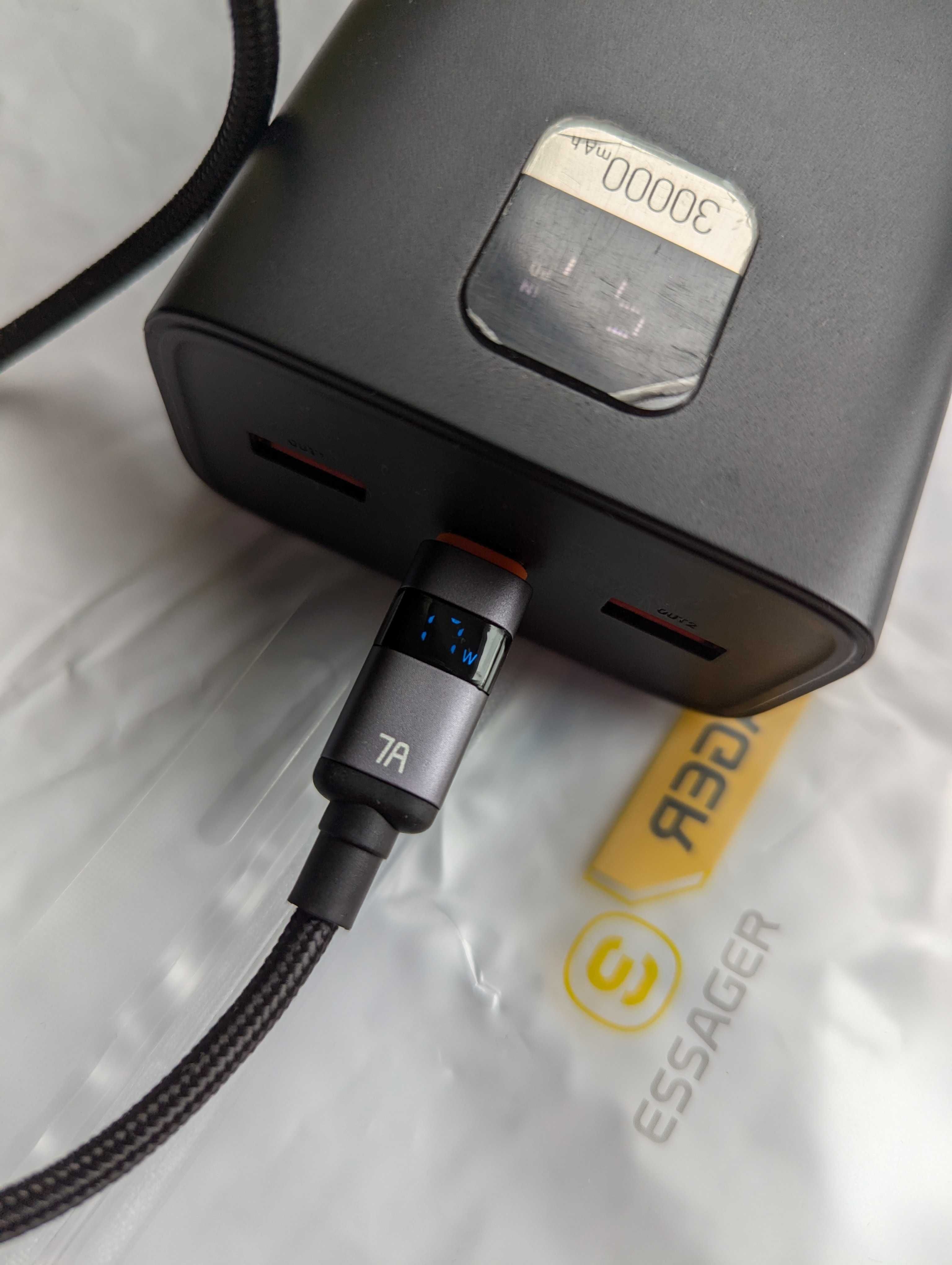кабель 100 w вт з Дисплеем для зарядки ноутбуків Macbook Xiaomi