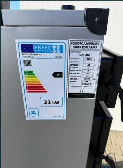 Kotły Kocioł 23kW na Drewno Węgiel - PRODUCENT Piec Zasypowy do 220m2