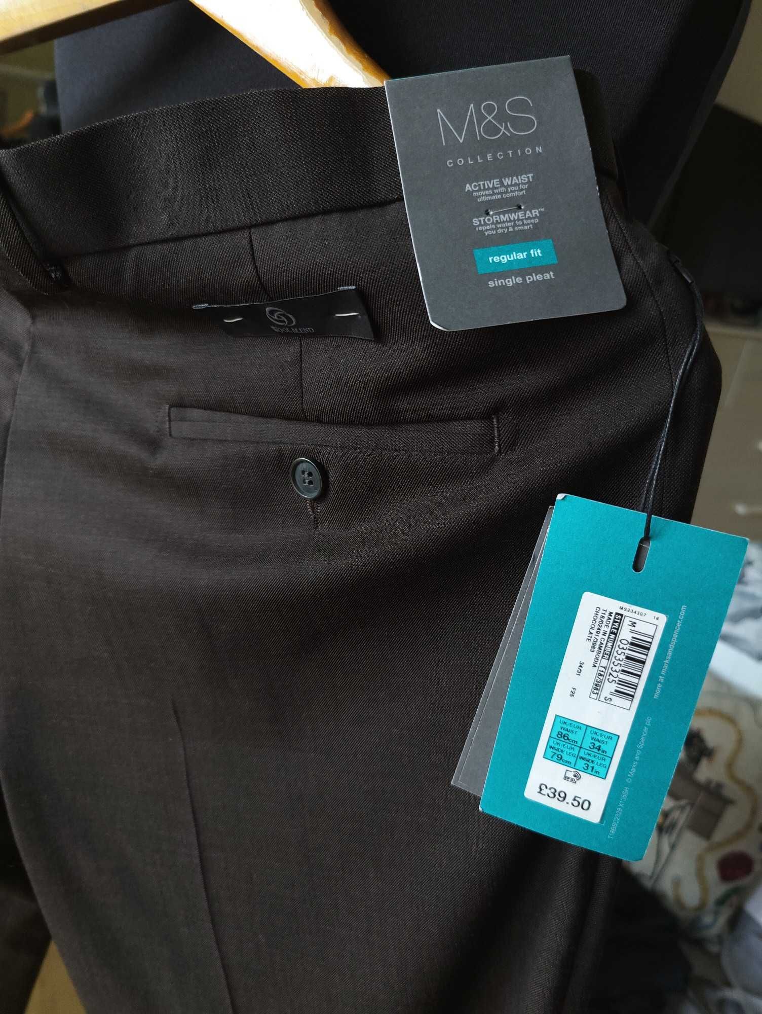 Джинсы брюки Marks&Spencer wool trousers (United Kingdom) w34.