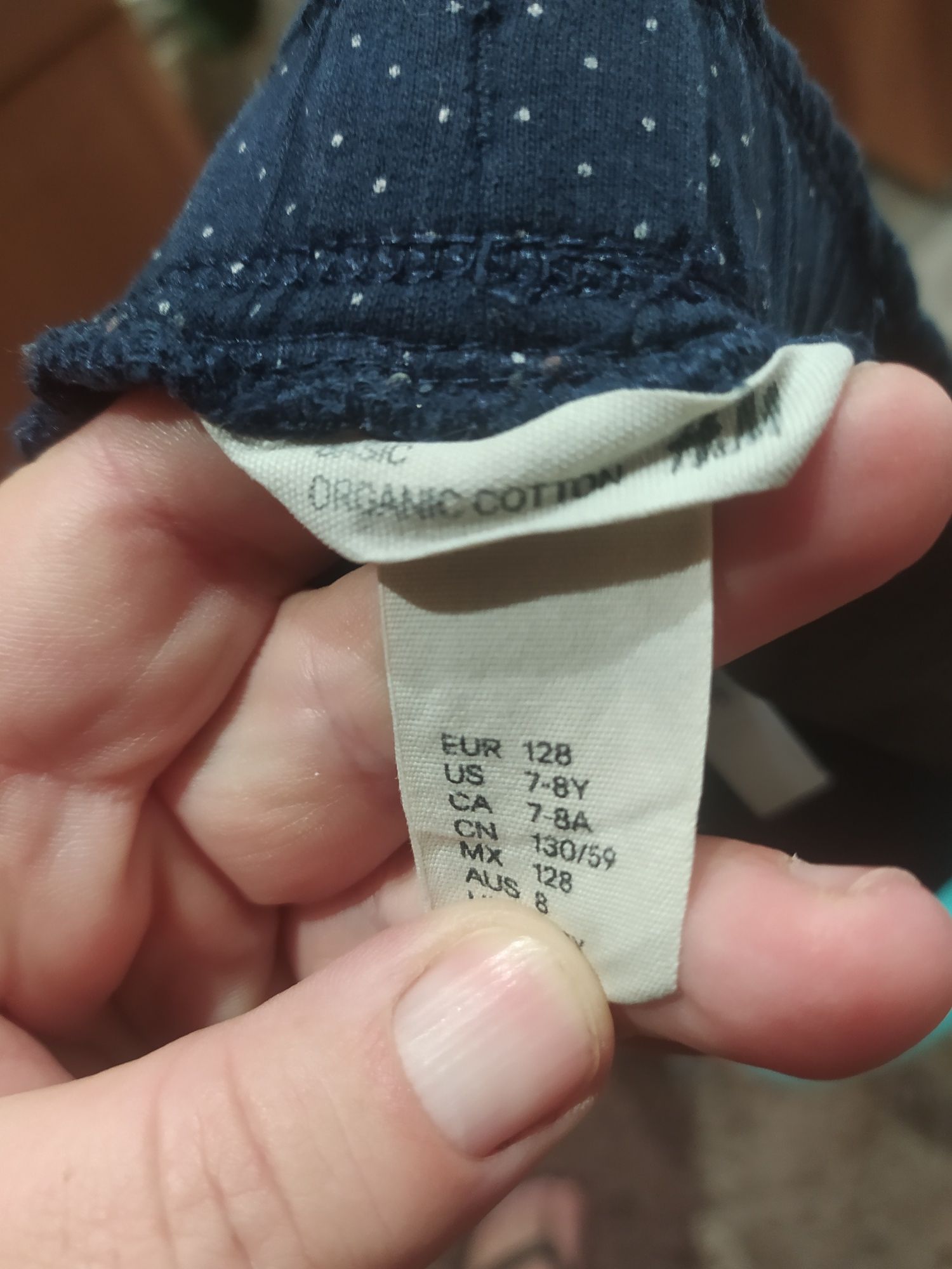 Spodenki szorty bawełniane rozmiar 128 H&M