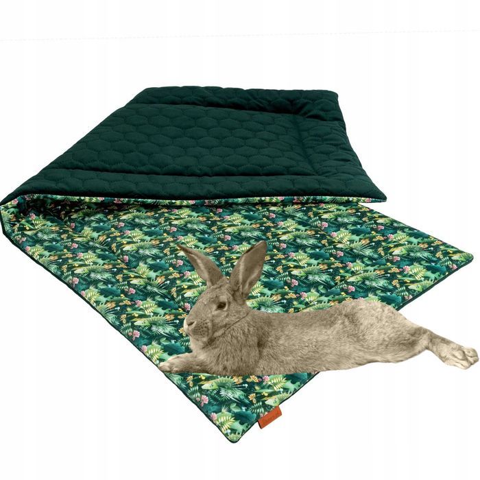 mata materac do klatki dla szynszyla królika świnki 140x70cm zielona