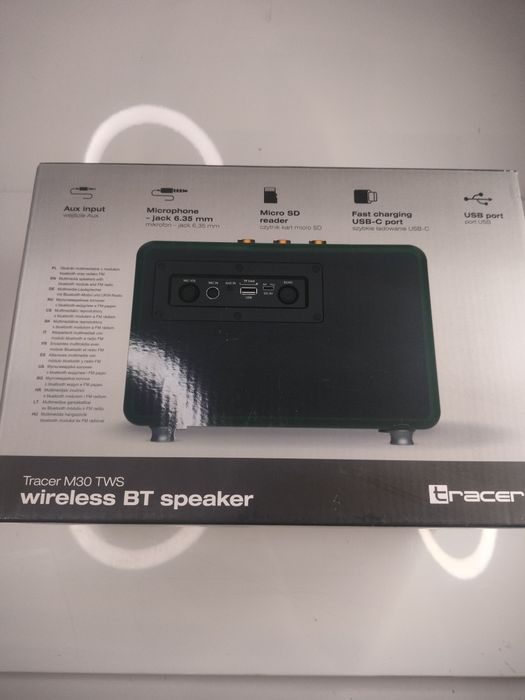 Głośnik Bluetooth Tracer M30 TWS 30W Radio FM Zielony